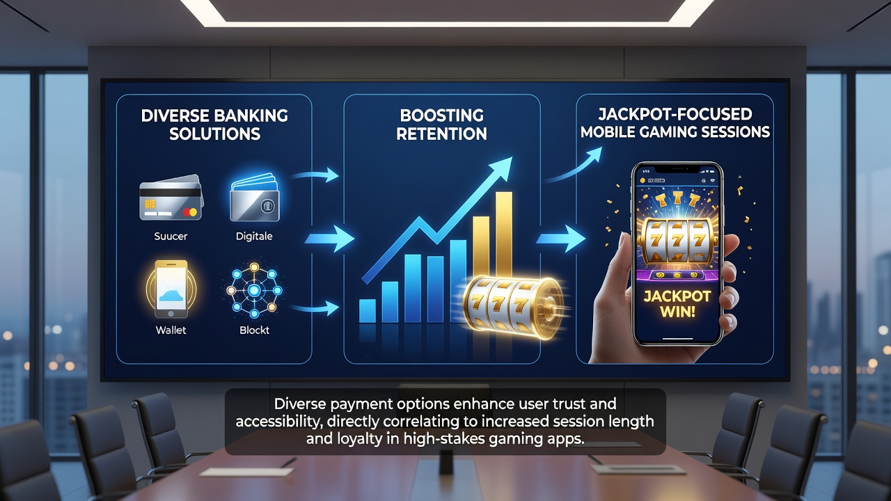 Spieler nutzt verschiedene Zahlungsmethoden während einer mobilen Jackpot-Session